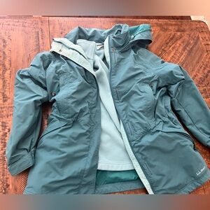 Women's L.L.Bean Sweater Fleece 3-in-1 Jacket. Size medium
